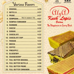 2026 Raya Pre-Order:  Freshly Bake Alya Kek Lapis (Eid Delivery)